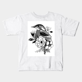 Bird and Flower Kids T-Shirt